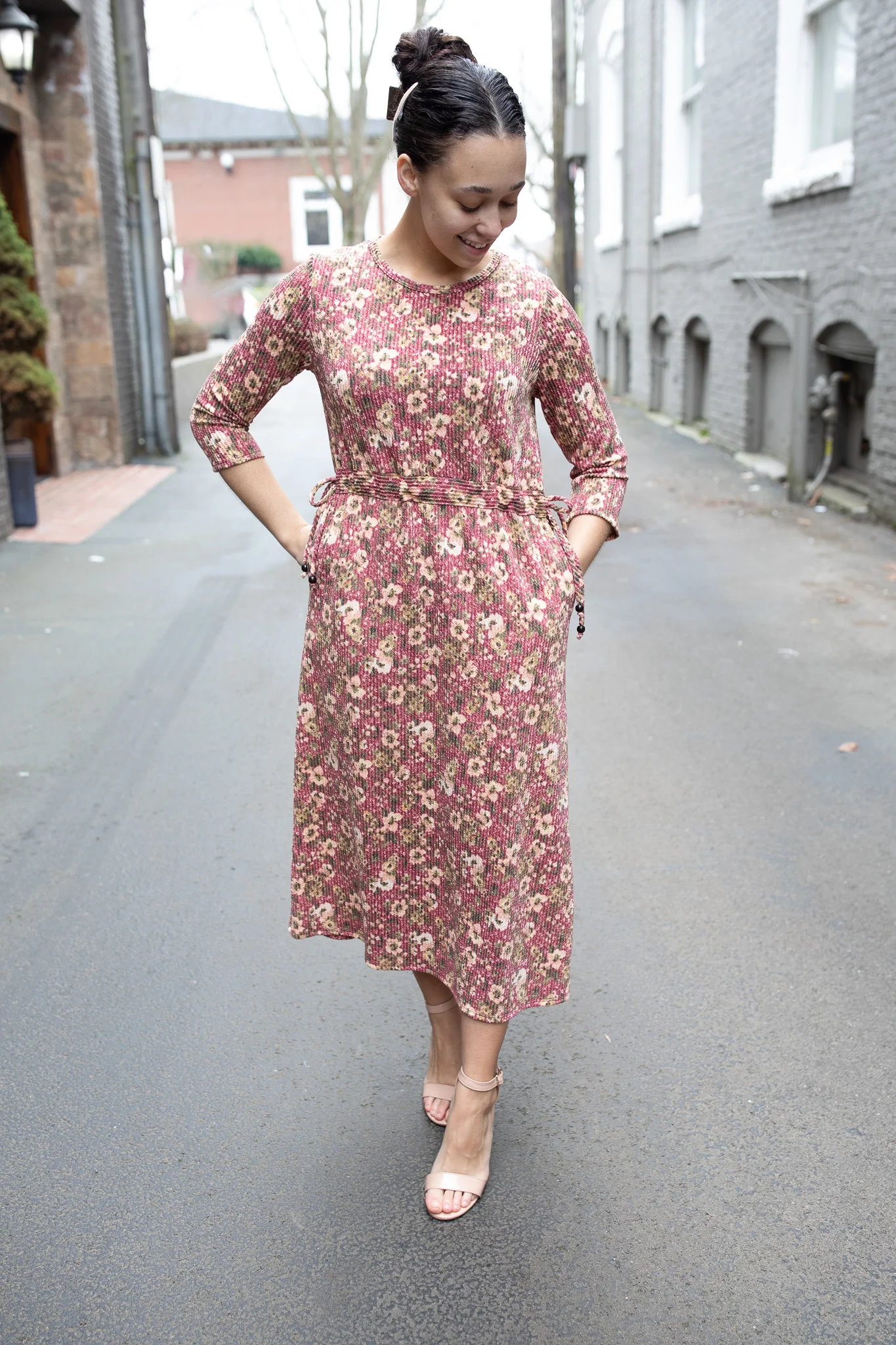 Spring Floral Lounge Dress - Image 4
