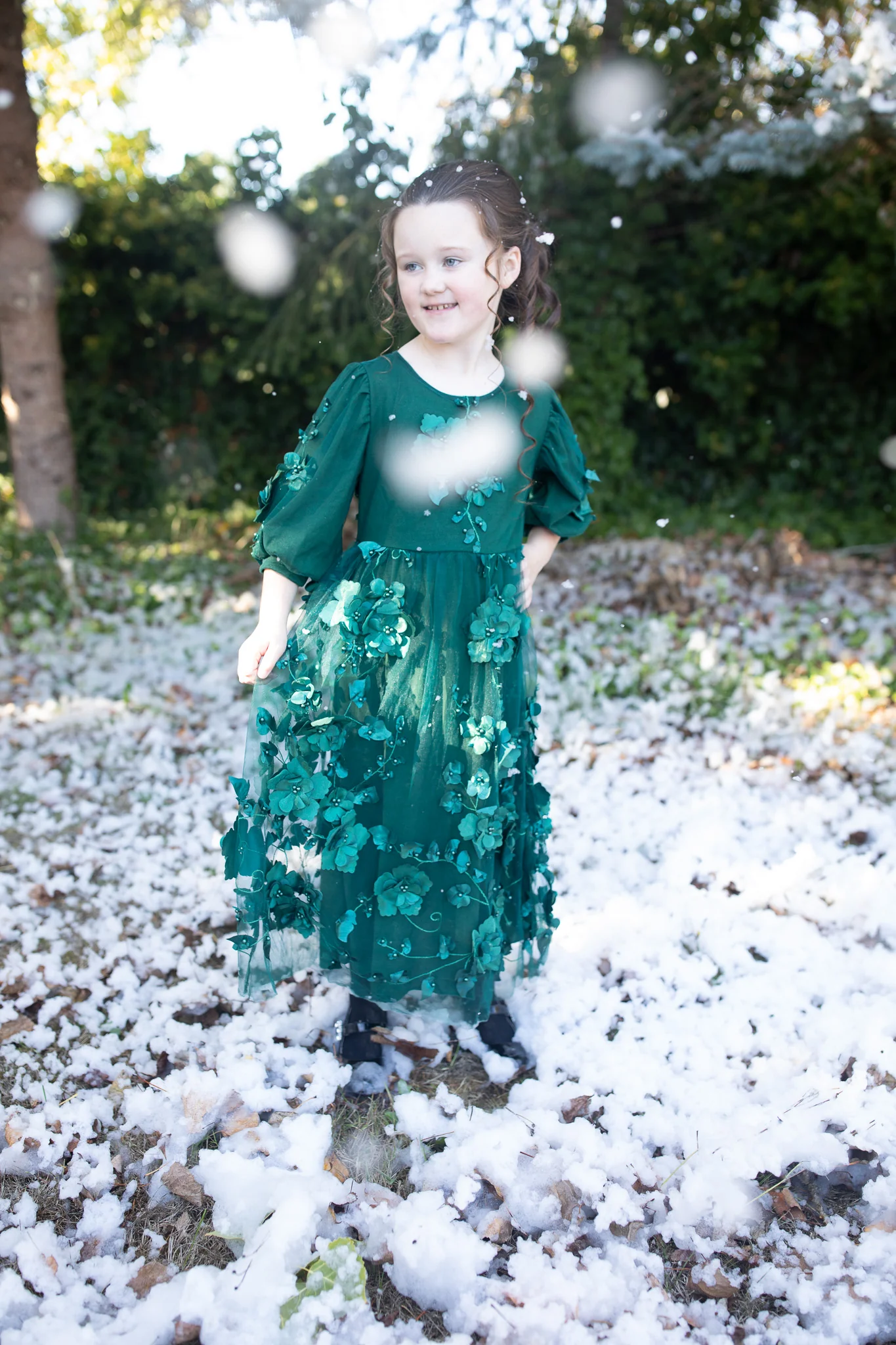 The Evergreen Petal Dress - Girl's - Image 5