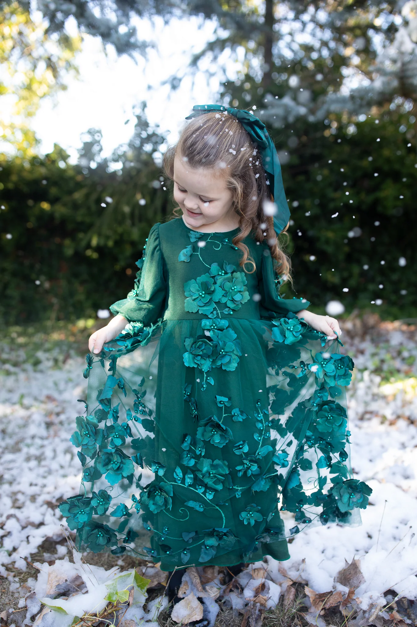 The Evergreen Petal Dress - Girl's - Image 8