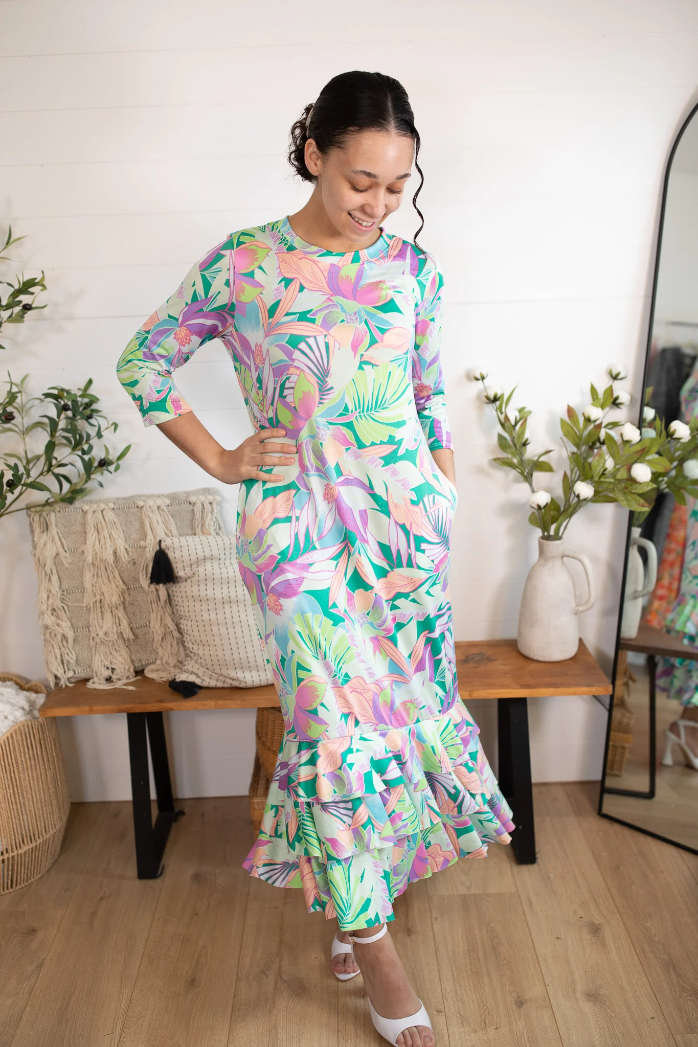 Tropics Ruffle Layering Dress - Image 3