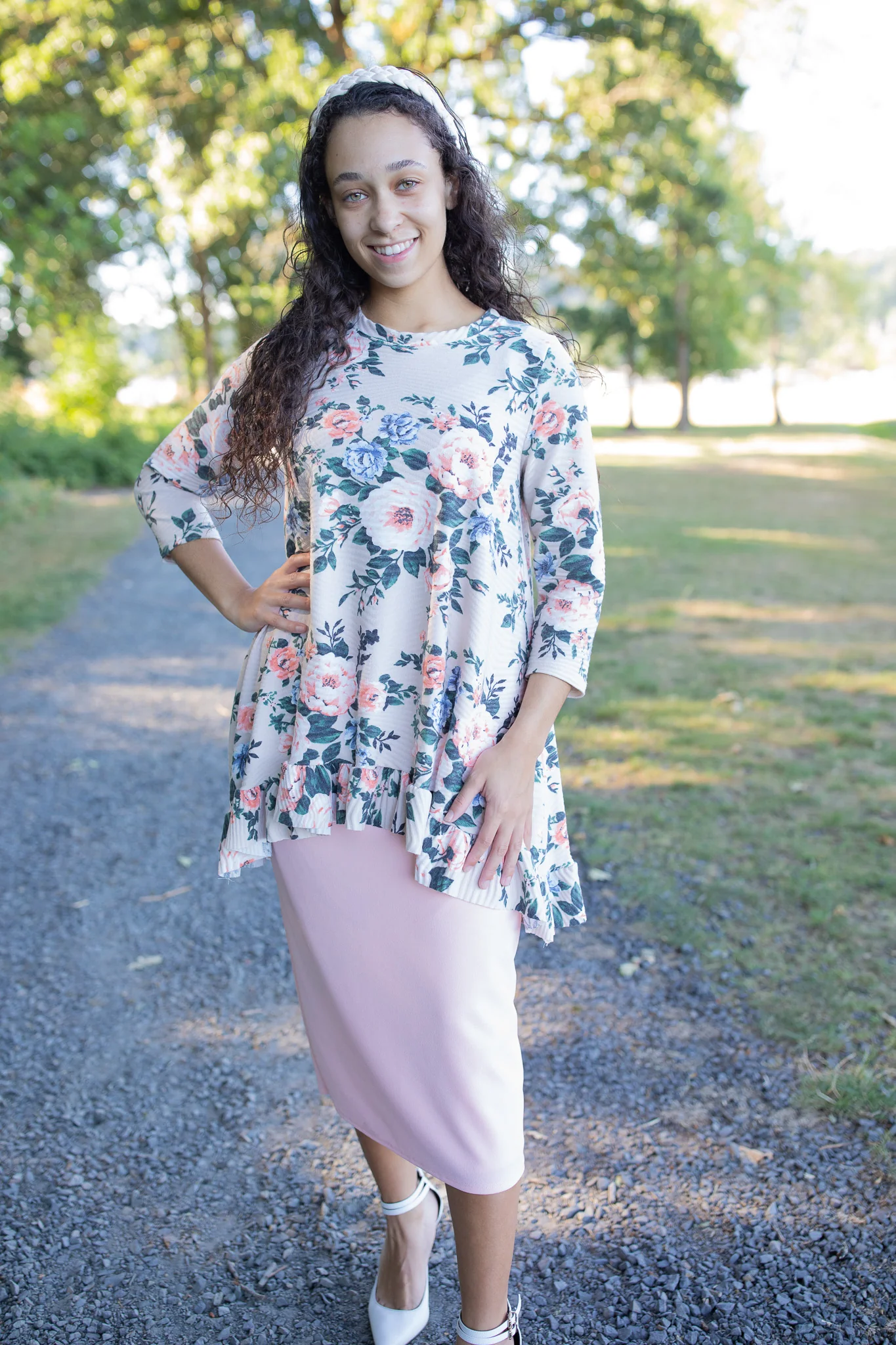 Vintage Bloom Top - Ivory - Image 2