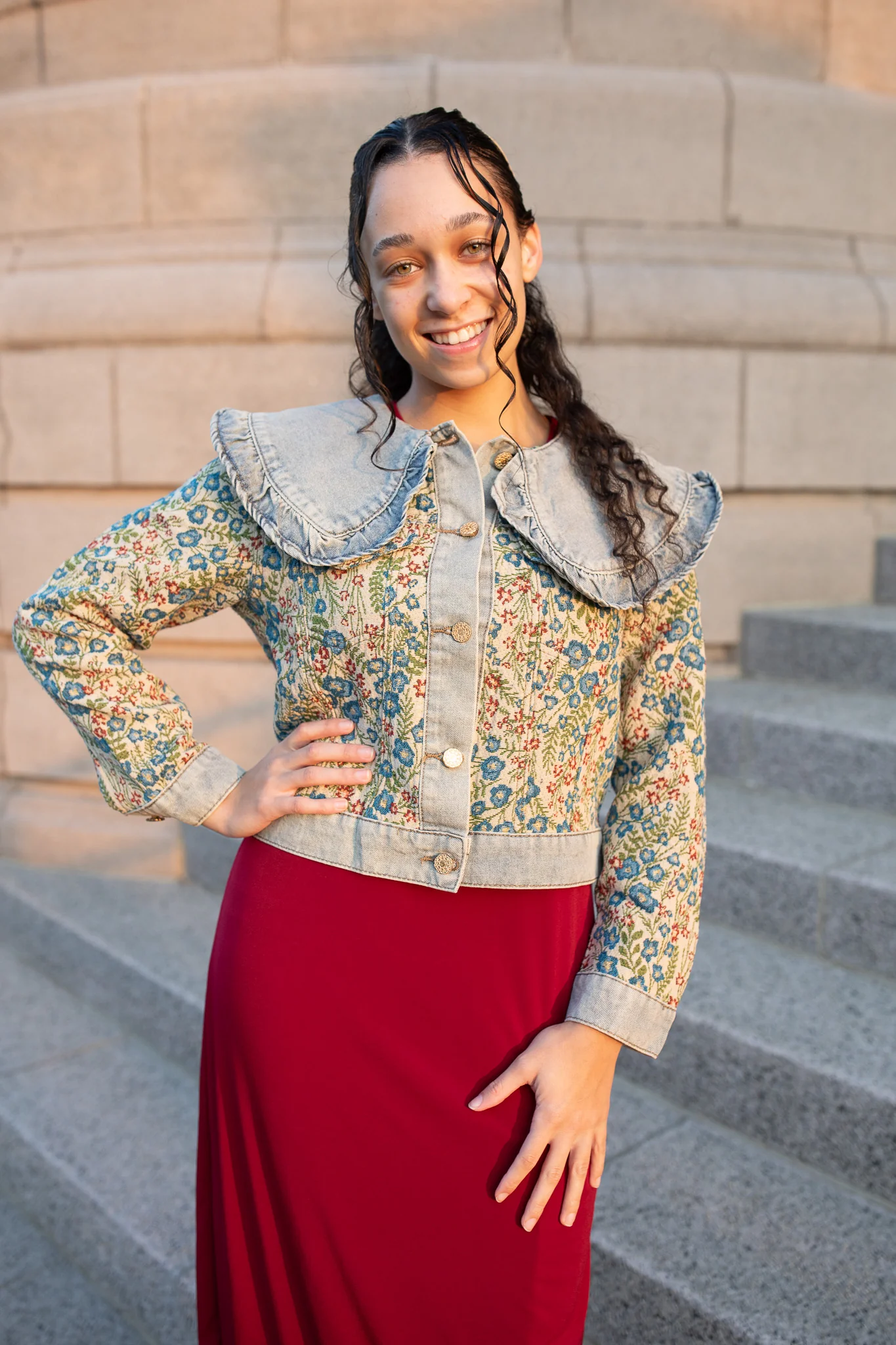 Vintage Floral Jacket - Image 2