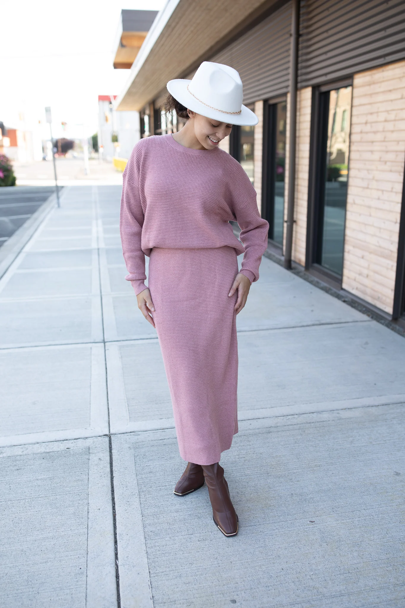 Waffle Knitted Sweater - Image 6