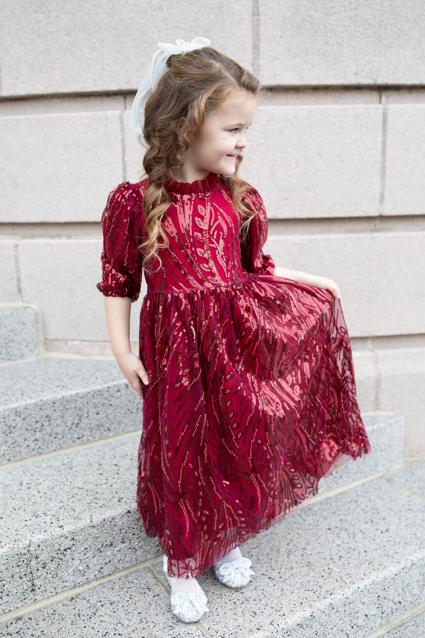Winter Rose Dress - Girl's - Image 3