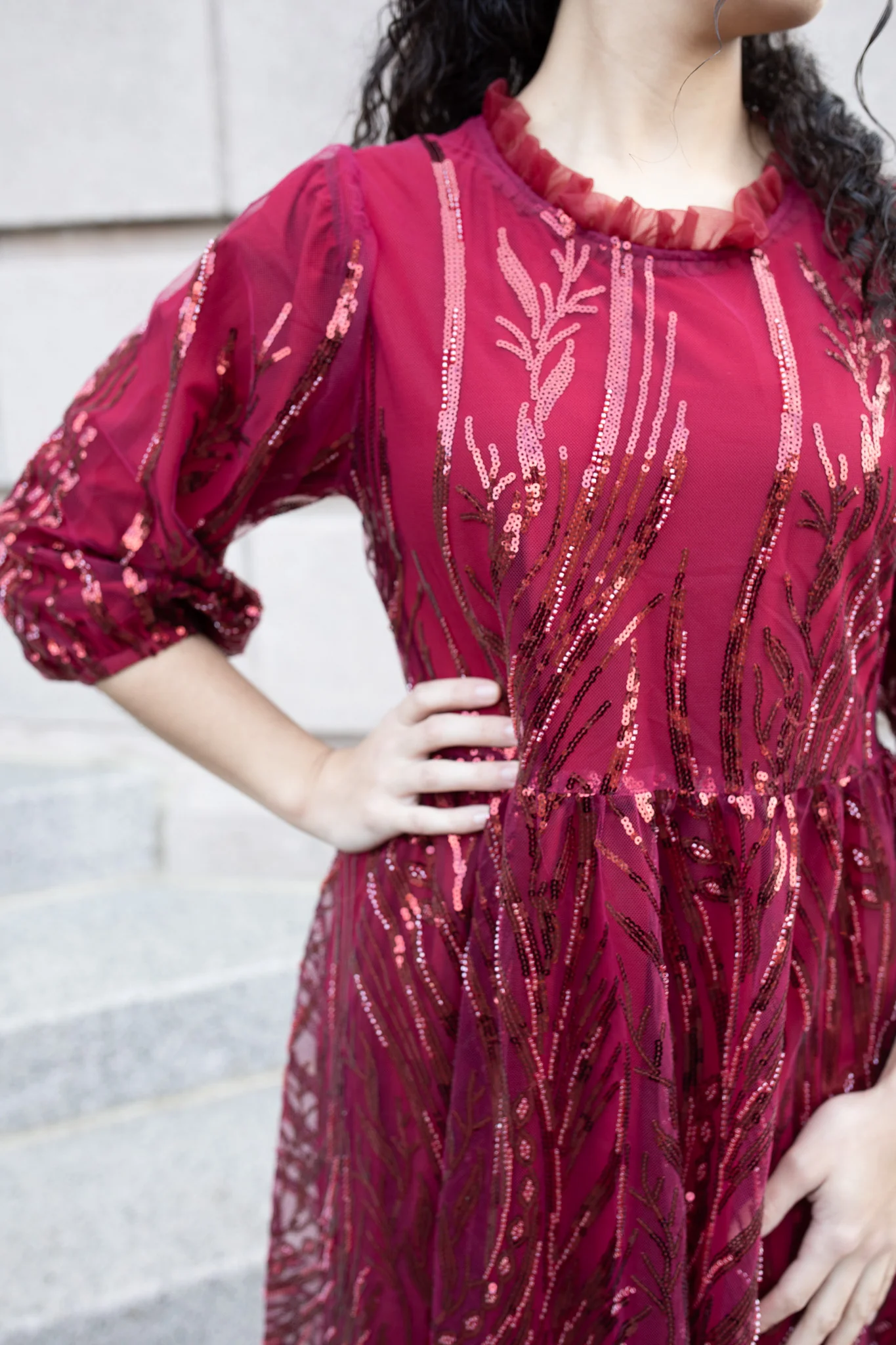 Winter Rose Dress - Image 5