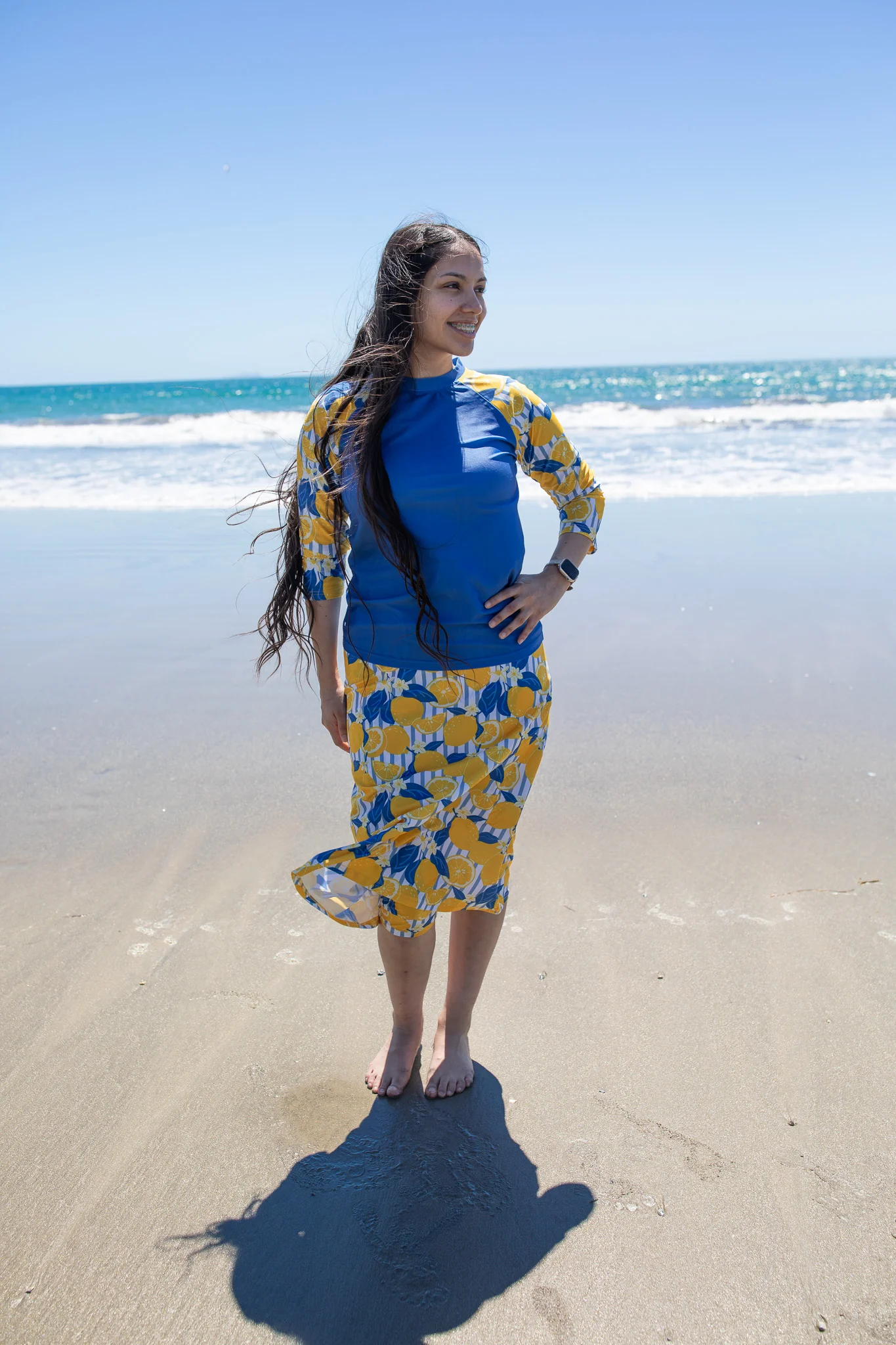 Women's Swim Top - Lemon - Image 2